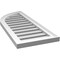 Ekena Millwork Quarter Round Top Left Surface Mount PVC Gable Vent w/ 2"W x 1-1/2"P Brickmould Frame, 14"W x 34"H GVPQL14X3402SF - alternate 5